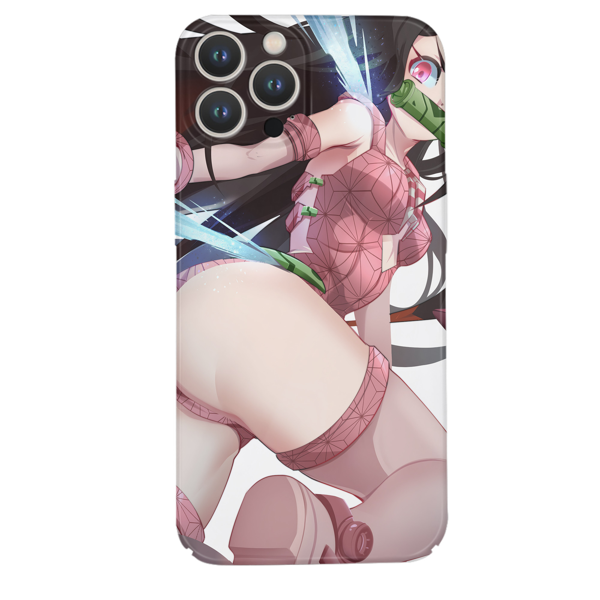 （画像用） 鬼滅の刃（きめつのやいば）竈門 禰󠄀豆子／かまど ねずこ Kamado Nezuko 【iPhone 14シリーズ対応】ハードケース